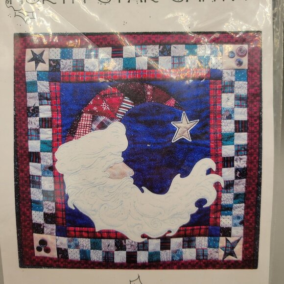North Star Santa Quilt Pattern Saginaw Street Quilt Company 20 x 20 - Picture 2 of 5